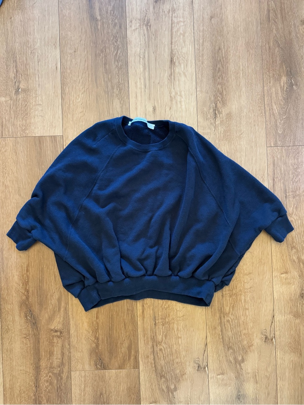 COGTHEBIGSMOKE Navy Oversized Cocoon Sweatshirt O/S Made in Japan